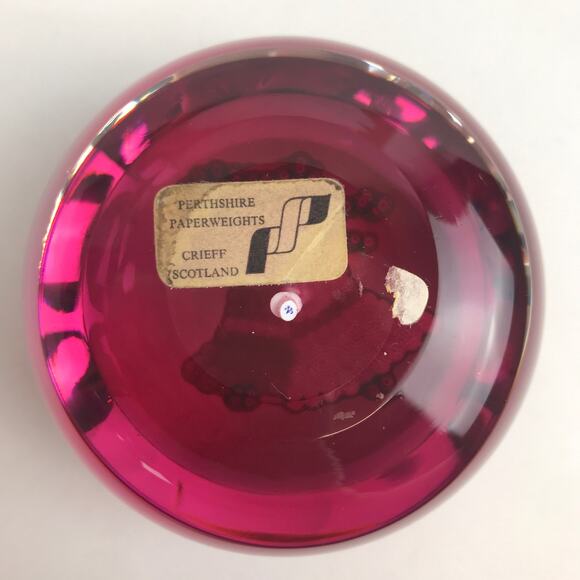 Perthshire 1977 Christmas Bells Closepack Millefiori Faceted Holiday Paperweight - Picture 4 of 14